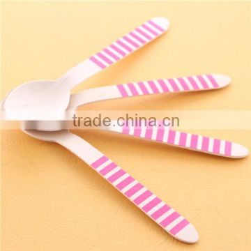 Disposable Wood Spoon /coffee/tea long spoons /sexy party cake spoon for Chrismas/Birthday Party