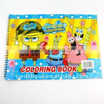 Spiral Binding Kid Children Cartoon Drawing Painting Book for Entertainment Handcraft Class
