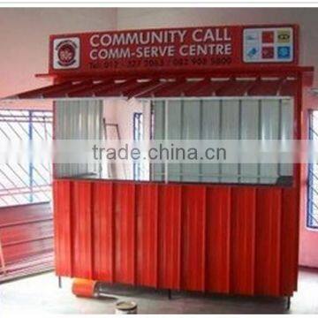 Outdoor durable prefabricated coffee shop in high quality prefabricated shops manufacturer mobile coffee shop