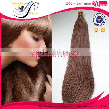 Wholesale 100% brazilian keratin hair remy hair i tip hair extensions