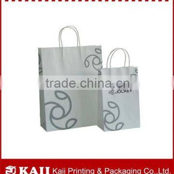 paper bag for shopping; kraft bag with cotton string