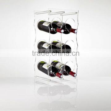 Free Standing Clear Acrylic Wine Rack