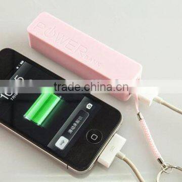 Best choice promotion gift various colors of portable power charge cheap price mobile power bank