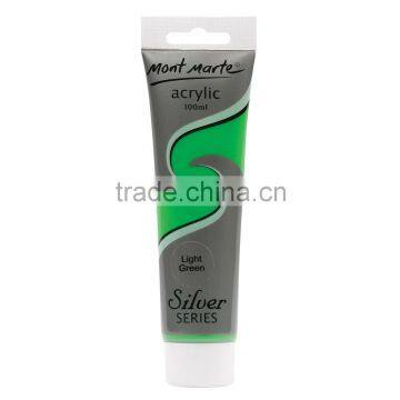 Mont Marte silver series acrylic paint 100ml - Light Green