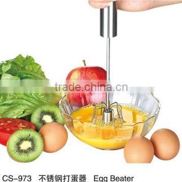 S/S 34.5*6*6 Kitchen tools egg beater/hand press egg device