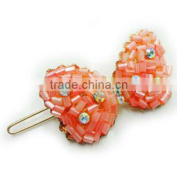 Best Popular Bowknot Hair Pin Decorated Tube Beads