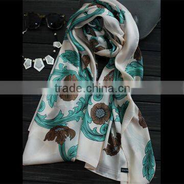Wholesale Fashion Women Square Neck Silk Scarf photo-2