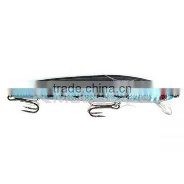 CHMN18 big hard body minnow lure luminous belly fishing bair sea fishing lure