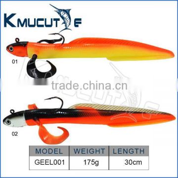 CHGFLYINGEEL big size soft shad fishing lure for saltwater sinking lead metal jigs