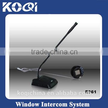 Best Price Bank Windows Intercom E361 Two Way Interphone for window service Pa System intercom for bank windows Free Shipping