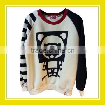 2016 Fashion Products Bros Baby Lion Square Head Unisex Printed Long Sleeve White Sweater