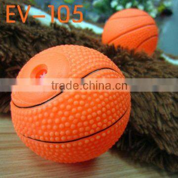 unique pet products wholesale--6.5CM basketball dog chew toy