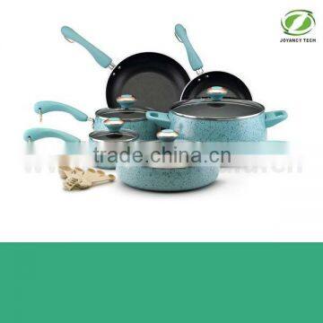 Blue Color Painting Non-stick & Ceramic Coated Cookware Set Pots and Pans