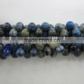 Natural Lapis Carved Plumkin Beads Precious Natural Gemstone Lapis Round Beads photo-2