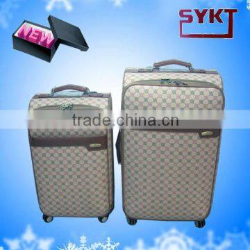 2013 PU Trolley Travel Bag Set