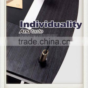 2 Step Black Modern Office Desk photo-4