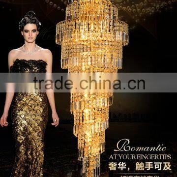 Large Luxury K9 Crystal Chandelier Lighting for Hotel Lobby Decor