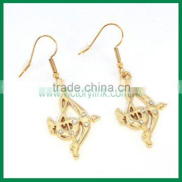 Music Symbol Terble Clef Metal Earrings