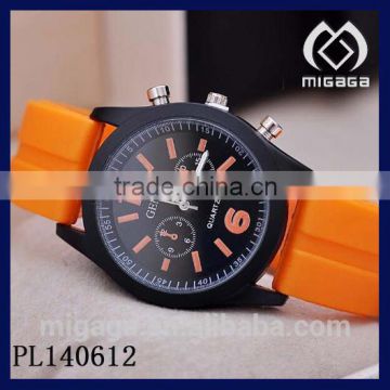 bright colors cheap jelly silicone quartz watch for promotion