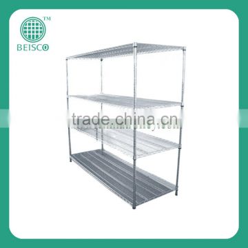 Chrome wire shelving rack