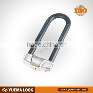 Hardened Shackle U Lock, Double Locking Mechanism, Security Cylinder