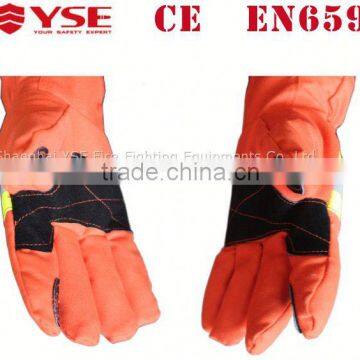 Leather CE certificate industrial Firefighter gloves