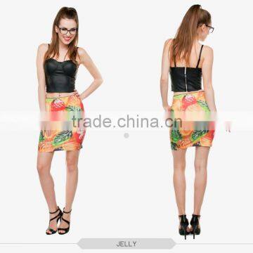 Formal Skirts Cat Sweet Sexy Girls Tight Slim Mini Skirt High Quality 3d Digital Full Print Custom Hot Sale Tube Stretchy Skirt photo-3