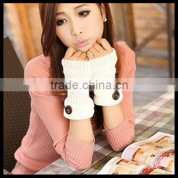 Button Warmers Gloves - Womens Fingerless Gloves - Wrist Warmers - Texting Gloves 7 Colors at Stock photo-2