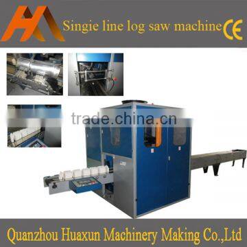 Automatic kitchen towel roll toilet paper log saw cutting machinery