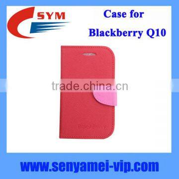 Factory supply cover case for Blackberry Q10 case with card slot