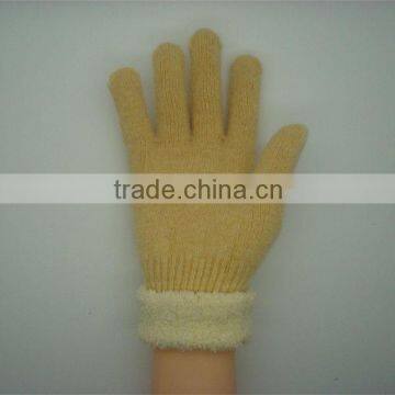 Boxi-High quality rabbit fur and chenille gloves