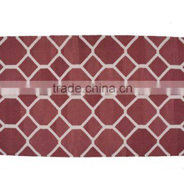 Geometric Lattice Pattern Rug