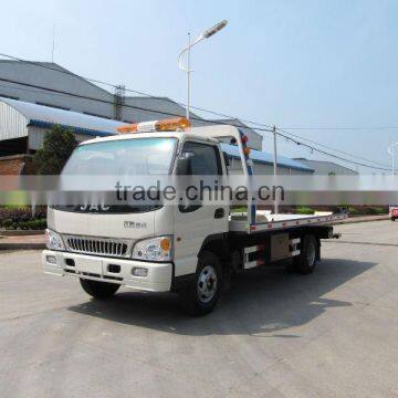 JAC 4X2 flatbed road wrecker truck