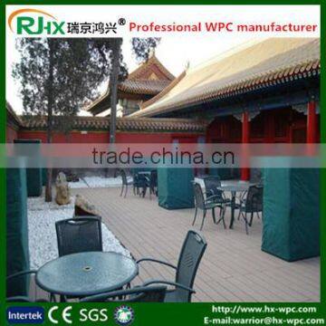 WPC Decking Floor for garden decoration in solid and hollow design/waterproof outdoor deck flooring