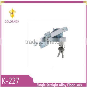 High quality low price Single straight alloy floor lock