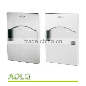 Stainless steel toilet seat cover dispenser