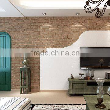 modern design natural style 3d brick wallpaper