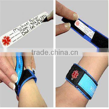 writable identification id bracelet anti lost id card bracelet