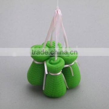 Custom Flower Shaped Multicolor Cute Exfoliating PE Baby Body Pouf Mesh Shower Puff , Mesh Sponge Bath Puff photo-2