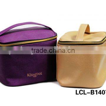 LCL -B1407051 raw cut bi color pvc semi pu cluth envelope cosmetic bag doument holder mini pad pouch