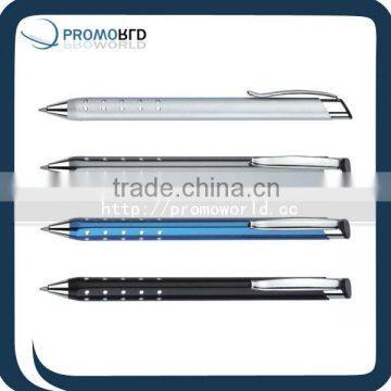 ballpoint metal pen promotion metal branded new design stylus pen metal pen with laser logo