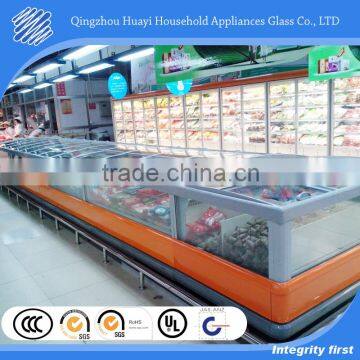 flexible mini sliding glass door with price tag for chest freezer