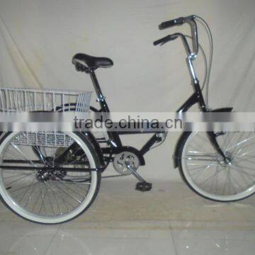 24inch shopping pedicab / folding tricycle for sale