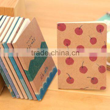 A6 craft paper cover note book recycled for wholesale