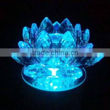 Meticulously Carved Colorful Home Decoration Crystal Lotus photo-4