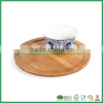 Bamboo coffee serving platter