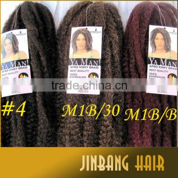 2016 innovitative New products top quality soft marley Yaman afro kinky hair braid