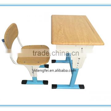 Modern school desk set Single student desks and chairs