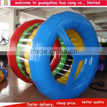 2015 Colorful inflatable water roller / inflatable water wheel/ best selling inflatable water walking roller