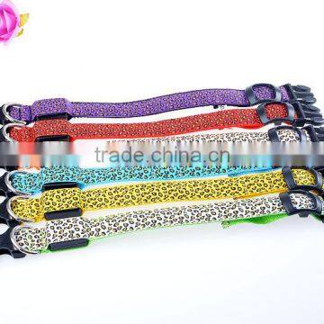 2016 A-bomb High Quality Leopard Soft Dog Collar Led Pet Dog Collar photo-5